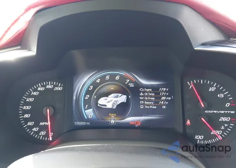 2014 Chevrolet Corvette Stingray Z51 from USA, damaged, VIN 1G1YL2D79E5130388